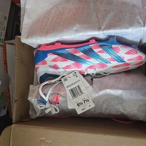 Adidas White and Pink Sneakers Dynamic Design